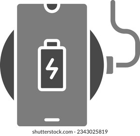 Wireless Charger vector icon. Can be used for printing, mobile and web applications.