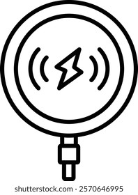 Wireless Charger vector icon. Can be used for printing, mobile and web applications.