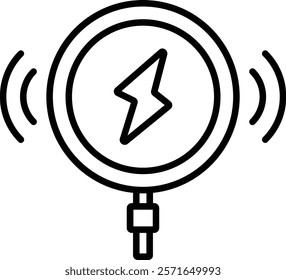 Wireless Charger vector icon. Can be used for printing, mobile and web applications.