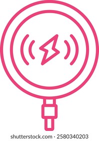 Wireless Charger vector icon. Can be used for printing, mobile and web applications.