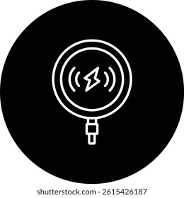 Wireless Charger vector icon. Can be used for printing, mobile and web applications.
