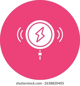 Wireless Charger vector icon. Can be used for printing, mobile and web applications.