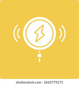 Wireless Charger vector icon. Can be used for printing, mobile and web applications.