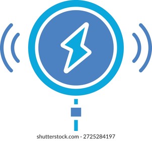 Icono de Vector de cargador inalámbrico. Se puede utilizar para aplicaciones de impresión, móviles y de Web.