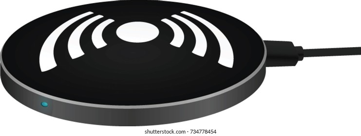 Wireless charger. vector illustration 