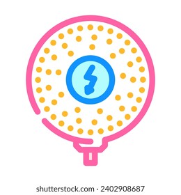 wireless charging color icon vector. wireless charging sign. isolated symbol illustration