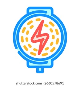 ícone de cor de carregamento sem fio vetor. sinal de carregamento sem fio. ilustração de símbolo isolado