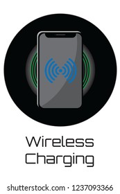 Wireless charging concept vector illustration
