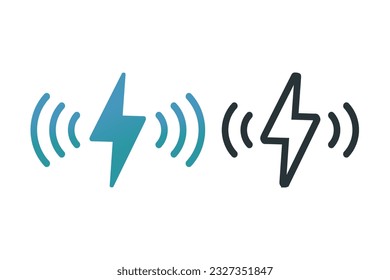 Wireless charging icon. Illustration vector