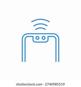 wireless charging icon sign vector