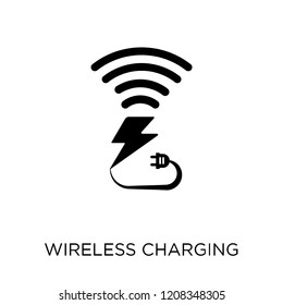 Wireless charging icon. Wireless charging symbol design from Future technology collection.