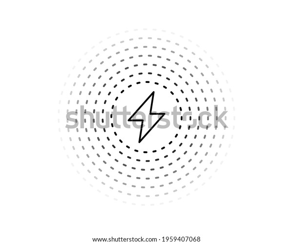 wireless charging icon. Trendy modern flat\
linear vector wireless charging icon on white background from thin\
line Artificial Intelligence, Future Technology collection, outline\
vector illustration.