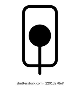 wireless charging icon, vector illustration