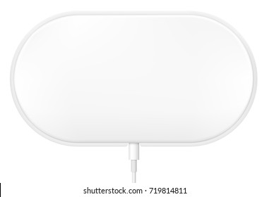 Wireless Charging mockup. Vector illustration.