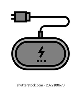 wireless charging pad color icon vector. wireless charging pad sign. isolated symbol illustration