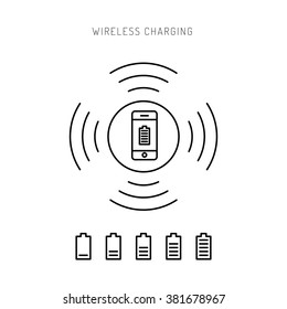 Wireless charging phones. Wireless charging phones outline. Wireless battery charge. Outline icon pone. Outline Wireless charging concept.