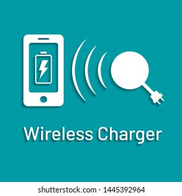 Wireless charging for smartphone concept