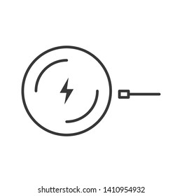 wireless charging symbol modern simple vector icon