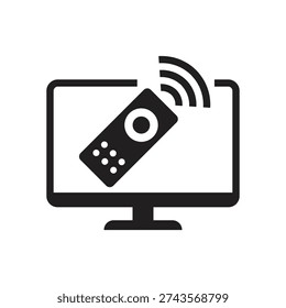 Wireless clicker symbol on screen glyph