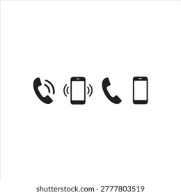 Wireless communication between traditional and smartphone devices Vector