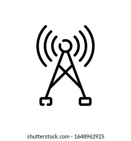 Wireless Communication Line Icon. vector illustration. EPS 10