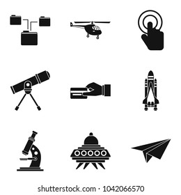 Wireless communication technology icons set. Simple set of 9 wireless communication technology vector icons for web isolated on white background