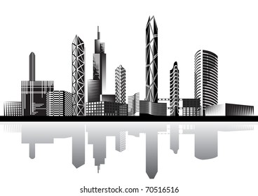 Wireless and communication technology objects - vector illustration