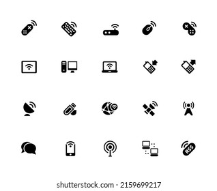 Wireless Communications Icon Set - 32px Solid