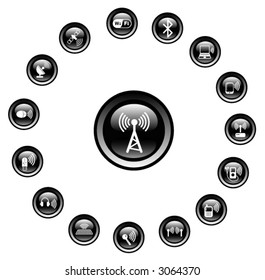 Wireless communications iconset