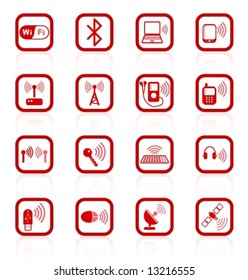Wireless communications vector iconset