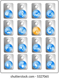 Wireless communications vector iconset