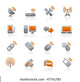 Wireless & Communications Web Icons // Graphite Series