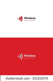 Wireless Company Logo Teamplate.