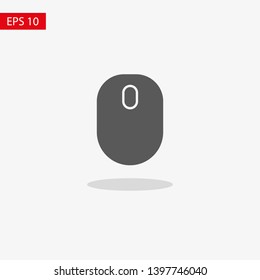 Wireless Computer Mouse Icon Symbol. PC wireless mouse icon vector isolated illustration.