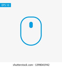 Wireless Computer Mouse Icon Symbol. PC wireless mouse icon vector isolated illustration. Icon wireless computer mouse web. Modern computer mouse, flat icon design