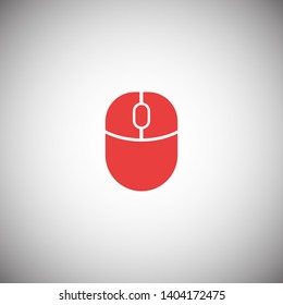 Wireless Computer Mouse Icon Symbol. PC wireless mouse icon vector isolated illustration. Icon wireless computer mouse web. Modern computer mouse, flat icon design