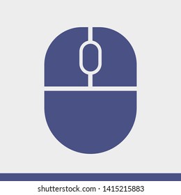 Wireless Computer Mouse Icon Symbol. PC wireless mouse icon vector isolated illustration. Icon wireless computer mouse web. Modern computer mouse, flat icon design