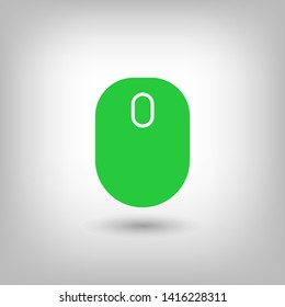 Wireless Computer Mouse Icon Symbol. PC wireless mouse icon vector isolated illustration. Icon wireless computer mouse web. Modern computer mouse, flat icon design
