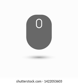 Wireless Computer Mouse Icon Symbol. PC wireless mouse icon vector isolated illustration. Icon wireless computer mouse web. Modern computer mouse, flat icon design