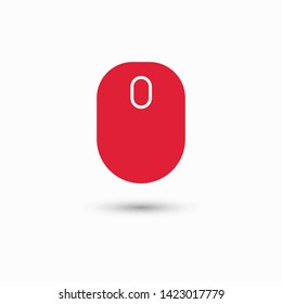 Wireless Computer Mouse Icon Symbol. PC wireless mouse icon vector isolated illustration. Icon wireless computer mouse web. Modern computer mouse, flat icon design