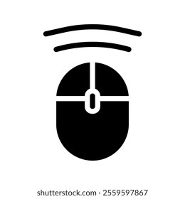 Wireless computer mouse, technology and connection concept.