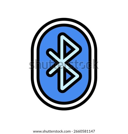 wireless connect enabled color icon vector. wireless connect enabled sign. isolated symbol illustration
