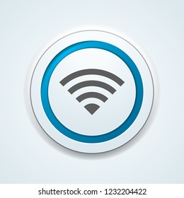 Wireless connection button illustation