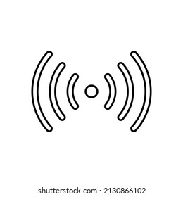 Wireless connection icon in line style