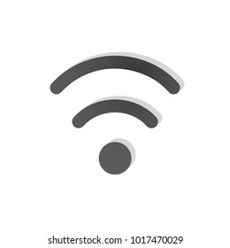 Wireless connection icon. Modern cordless lan sign