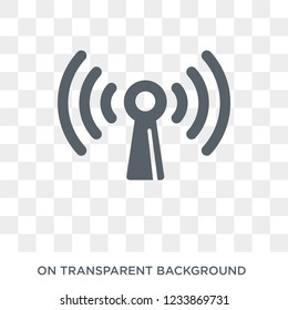 Wireless connection icon. Trendy flat vector Wireless connection icon on transparent background from Internet Security and Networking collection. 