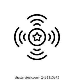 Wireless connection pictogram. WIFI network line symbol. Isolated WIFI hotspot symbol. Internet signal graphic design.