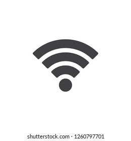 Wireless connection vector icon. filled flat sign for mobile concept and web design. Wi-fi signal simple solid icon. Symbol, logo illustration. Pixel perfect vector graphics