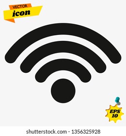 Wireless connection vector icon. filled flat sign for mobile concept and web design. Wi-fi signal simple solid icon. Symbol, logo illustration. Pixel perfect vector graphics