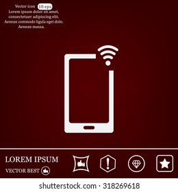 Wireless connectivity concept. Setting wifi connection.